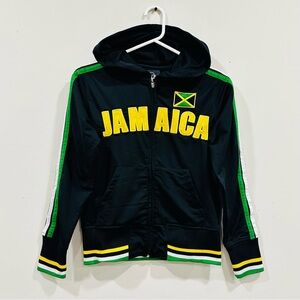 Chast Jamaica  Kids Hoodie Black Jacket Size  M